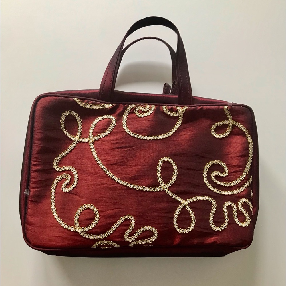Burgundy Toiletries Travel Bag